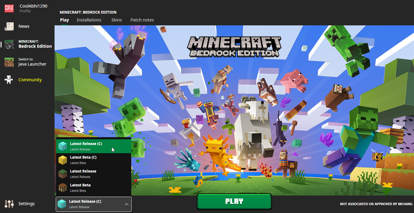Minecraft Bedrock Launcher For Pc Telegraph