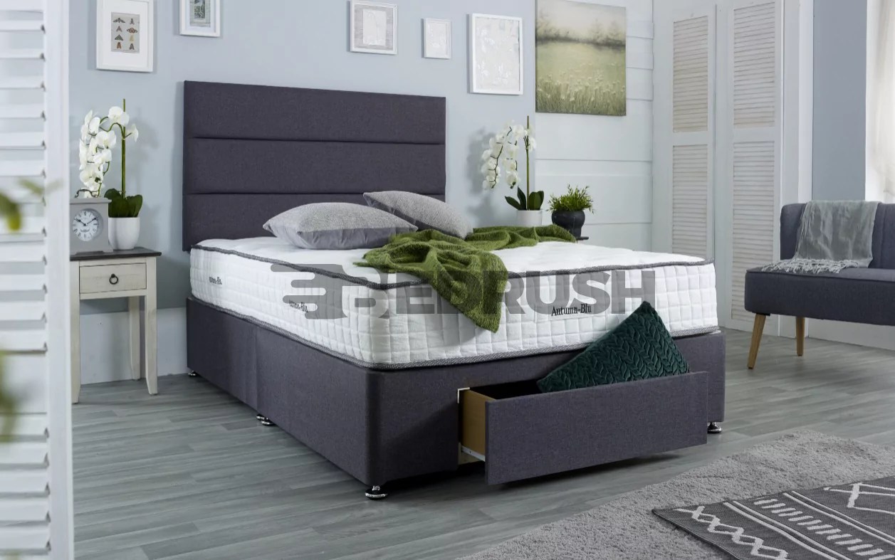 Grey Divan Bed Bedrush Storage Beds Free Delivery UK