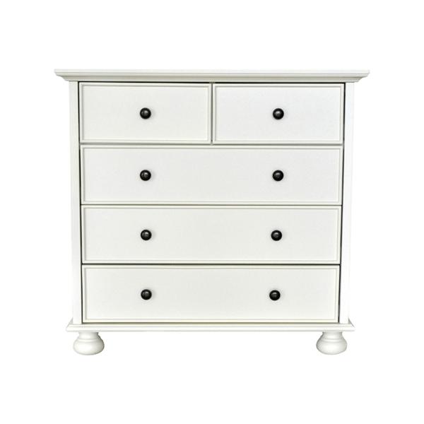 VERSAILLES 2 PLUS 3 DRAWER CHEST WHITE Beds Direct Warehouse