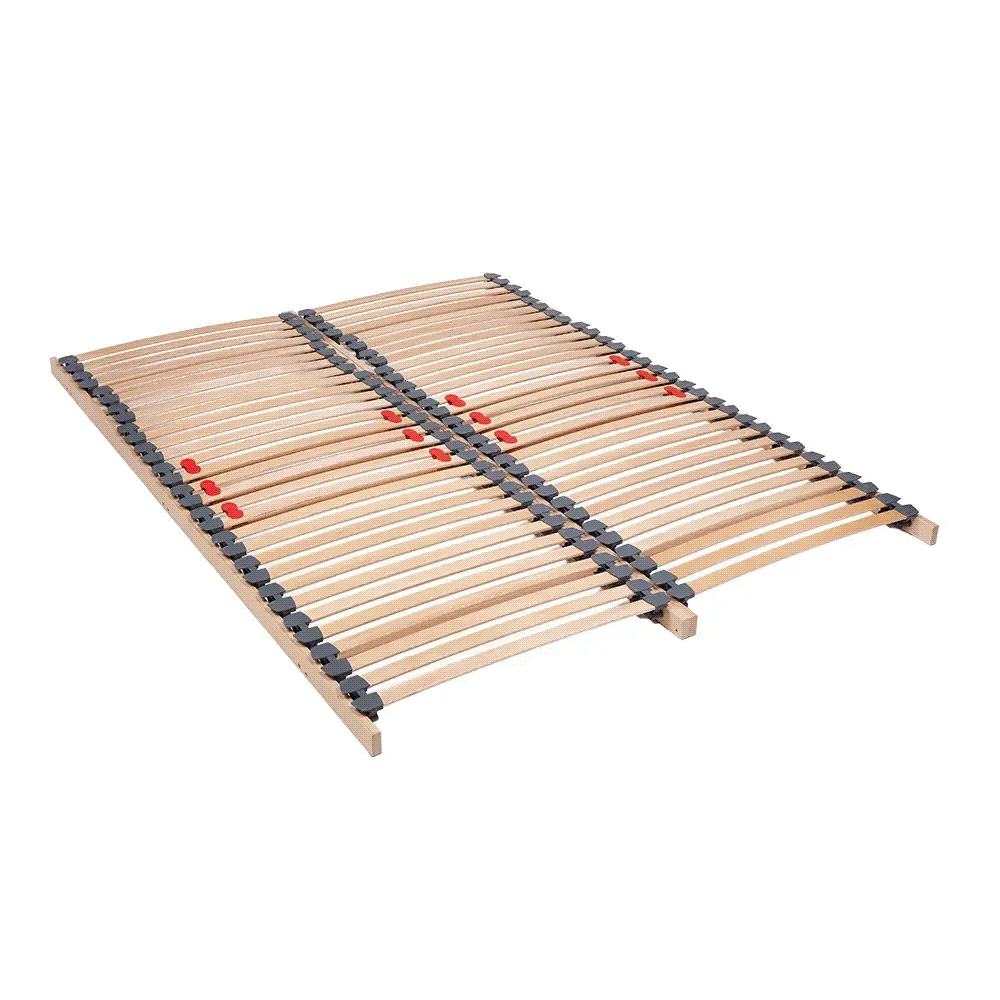 Second Generation Double Row Drop In Slatted Bed Base with 60 Beech