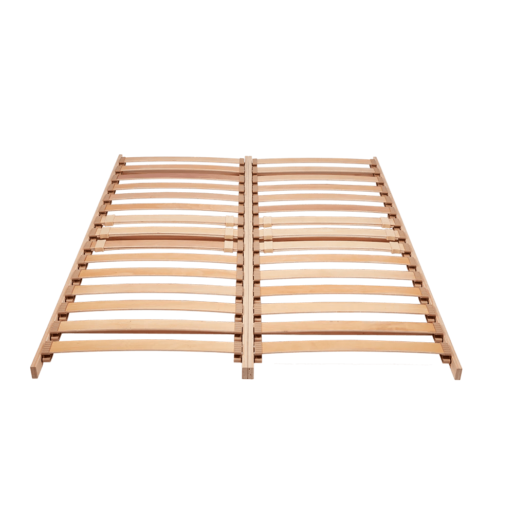 Standard Double Row Drop In Slatted Bed Base with 30 Beech Sprung Bed Slats