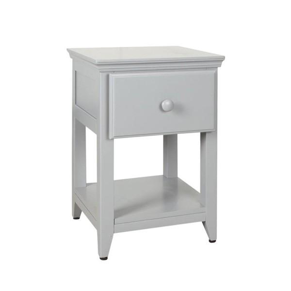 Max & Lily 1 Drawer Night Stand Grey Finish