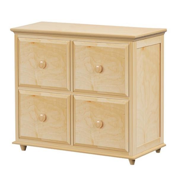 Maxtrix 4 Drawer Dresser Storage Solid Wood Kids Furniture