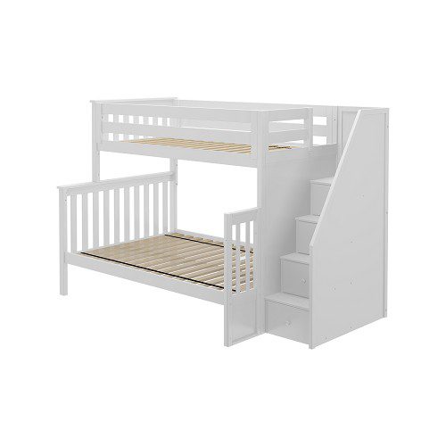 Jackpot Newcastle White Twin Over Full Staircase