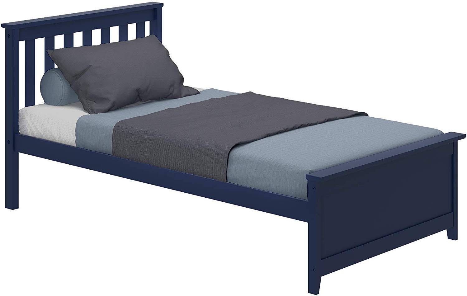 Max & Lily Twin Size Platform Bed Blue
