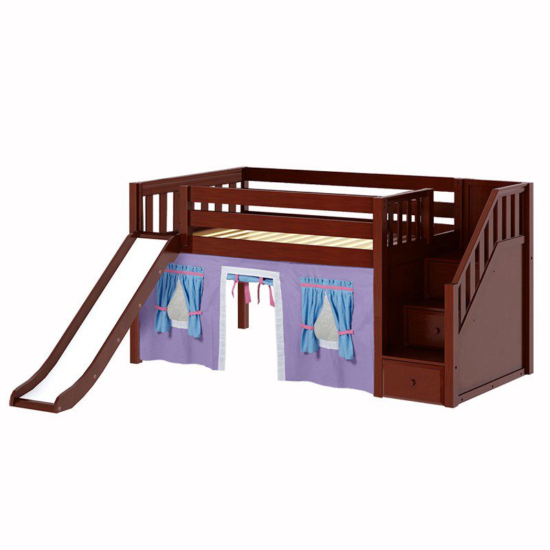 Tight Twin Size Low Loft Bed with Ladder