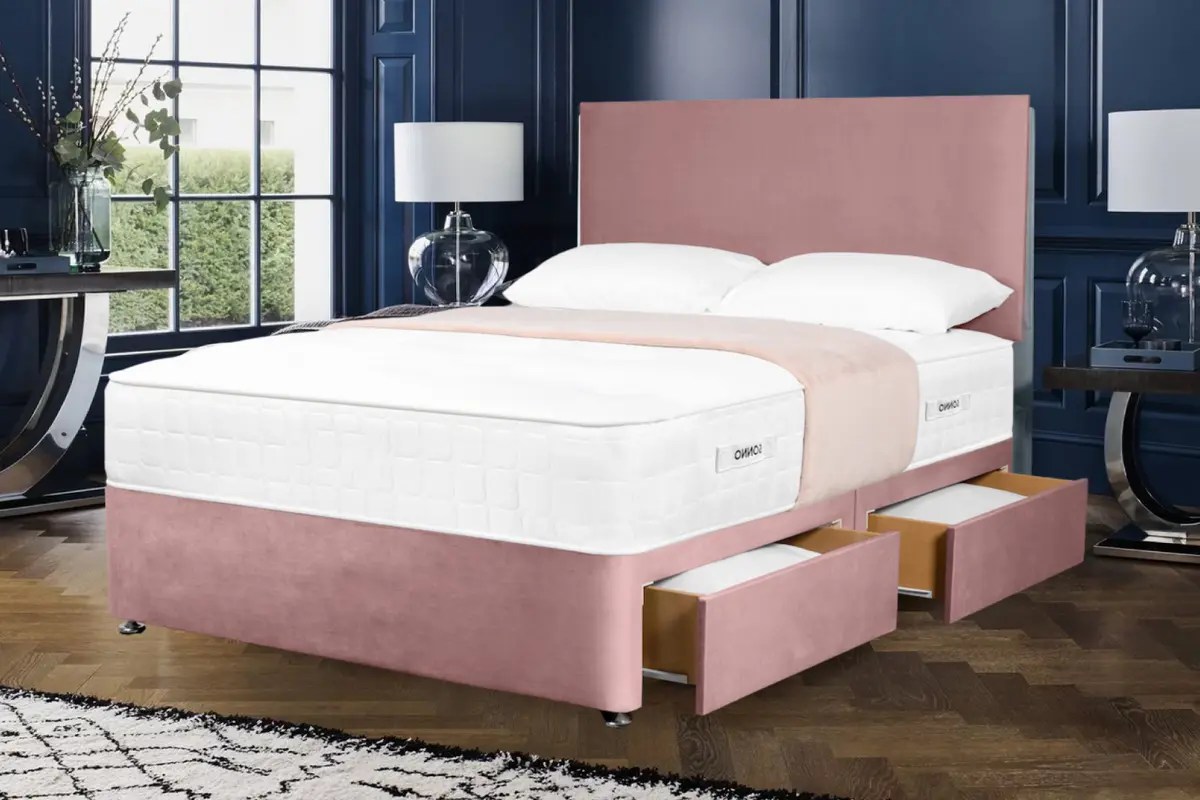 Chenille Divan Bed set