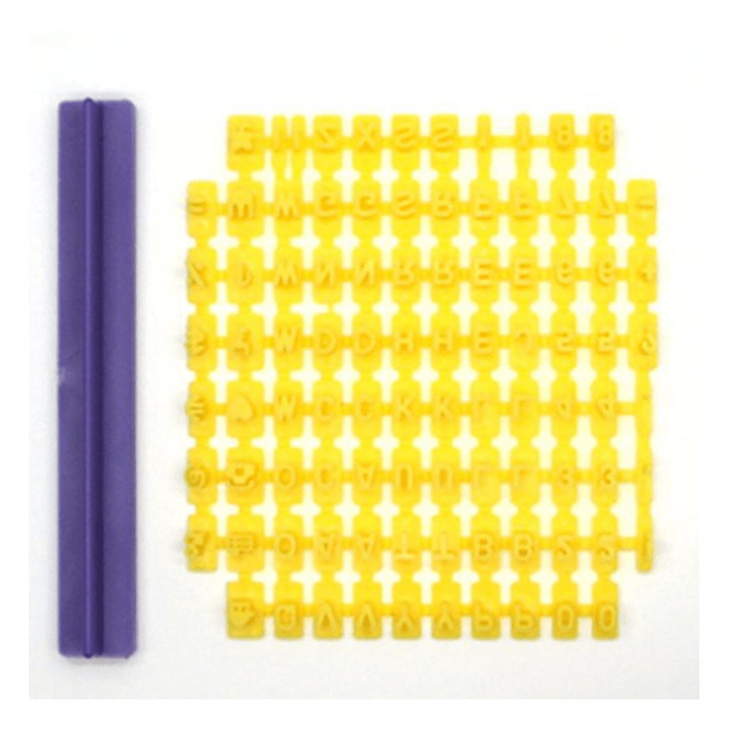 Plastic Cutter Cookie Alphabet Press Se Bee Baking Solutions