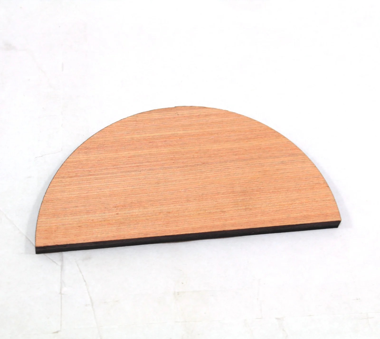 240mm x 120mm Semi Circle shapes laser cut Plywood blanks 5mm 1, 5, 10