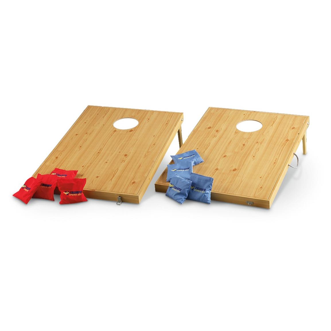 Wooden Rounders Set Traditional wooden garden game