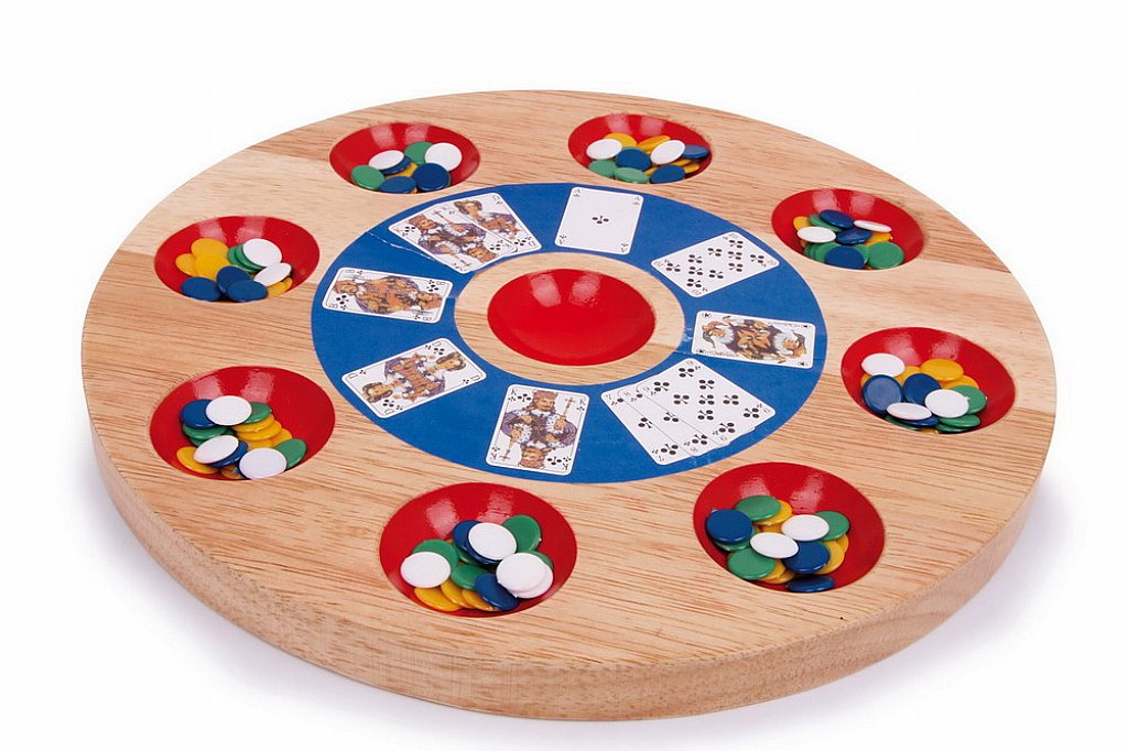 Wooden Michigan Rummy wood Pochspiel game