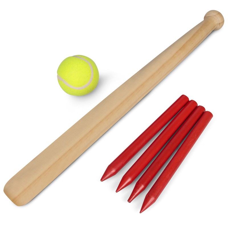 Wooden Rounders Set Traditional wooden garden game
