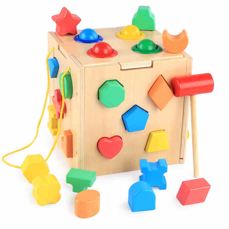 Wooden Shape Sorter wooden Children learning toy