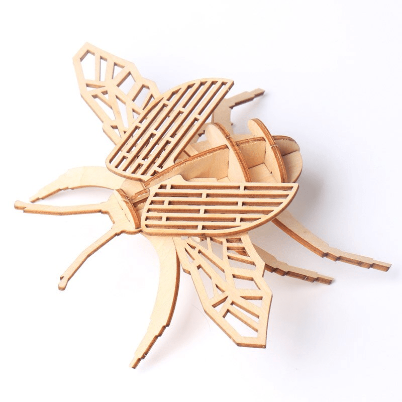 3D Insect Puzzle Wooden Game, Wooden puzzle, Outdoor Game, Children