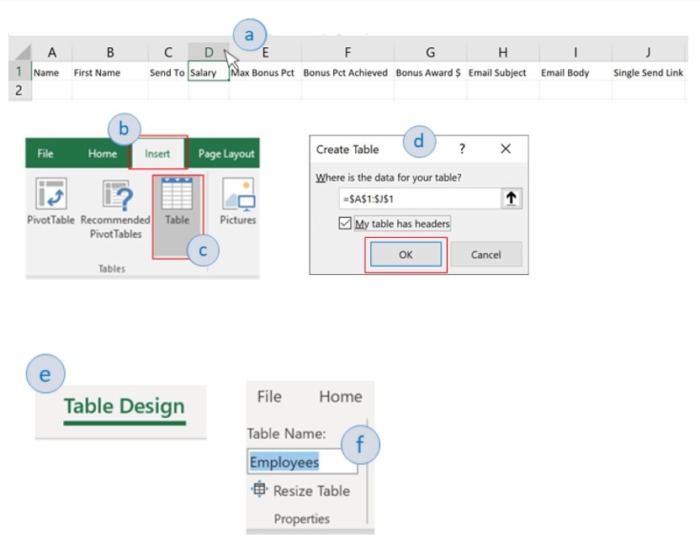 How To Paste An Excel Table Into Email