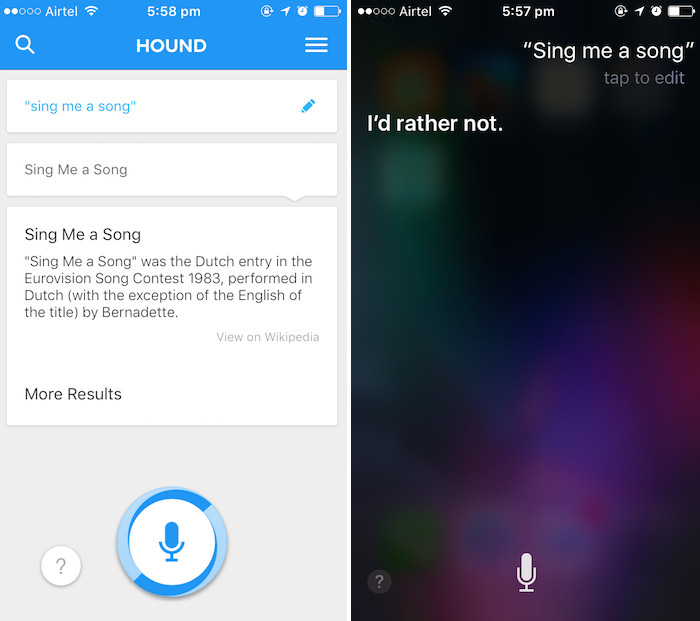 Hound Assistant vs Siri vs Google Now Beebom