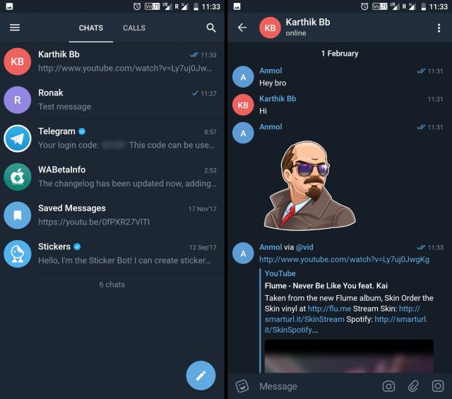 Telegram X Released as A More Snappy Telegram App Beebom