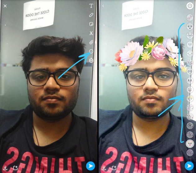 You Can Now Apply Snapchat Face Lenses Even After Clicking A Photo Beebom
