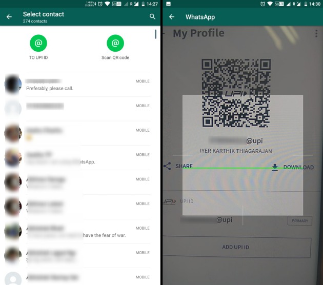 You Can Now Scan QR Codes to Complete WhatsApp Payments on Android Beebom
