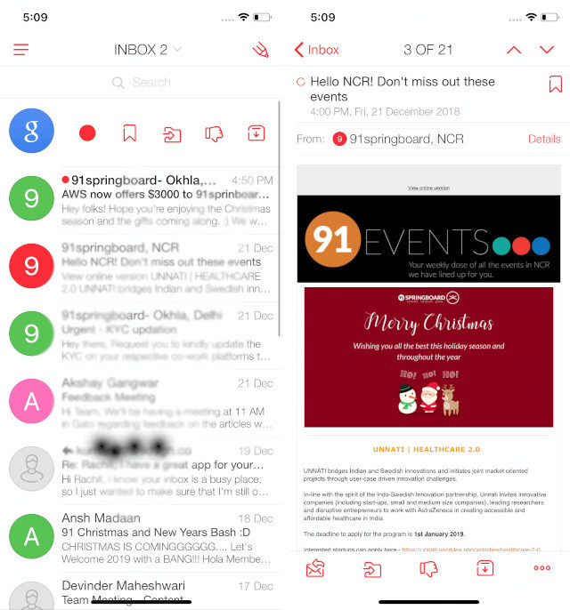12 Best Email Apps For iPhone and Android (2020) Beebom