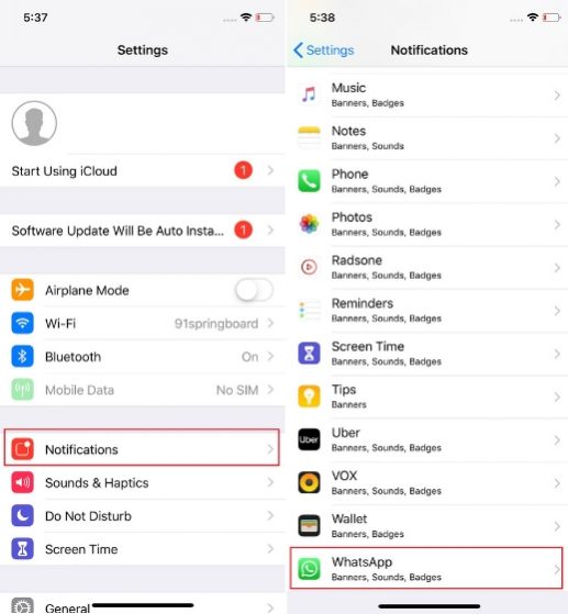 How to Customize Whatsapp Notification (Guide) Beebom