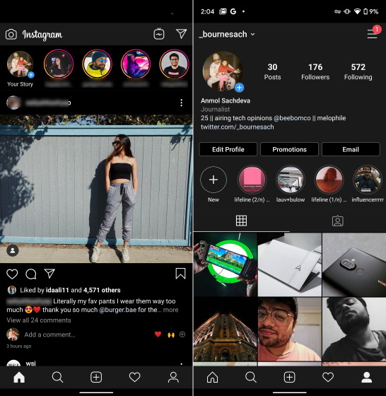 Instagram Starts Testing Dark Mode; Here's How You Can Get it Beebom