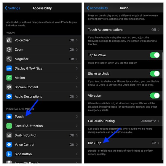 How to Use Back Tap to Launch Any App in iOS 14 Beebom