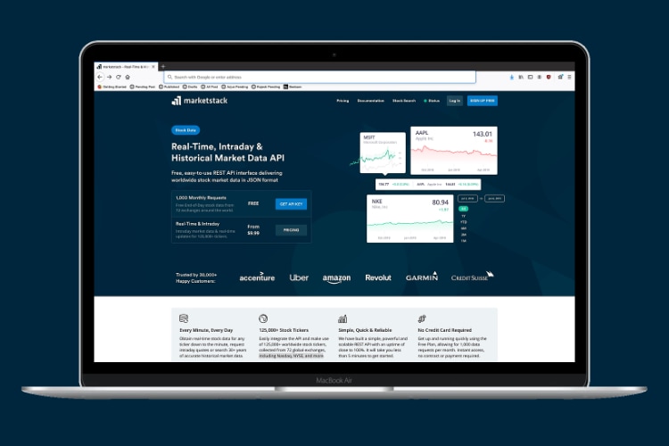 Marketstack API RealTime, Intraday & Historical Market Data API Beebom