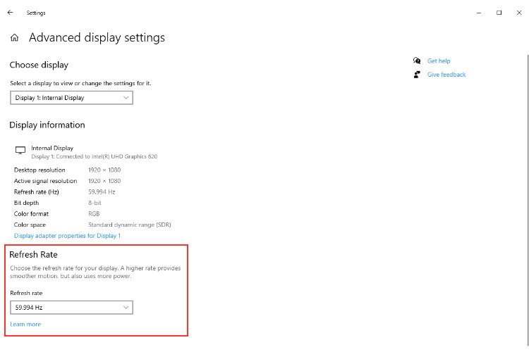 Windows 10 Now Lets You Change the Refresh Rate from Settings Menu Beebom