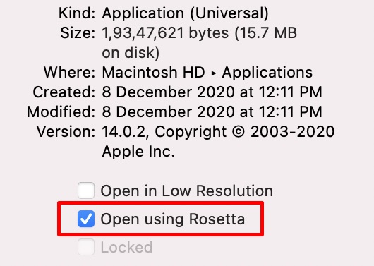 How to Force Apps to Run with Rosetta in M1 Mac | Beebom