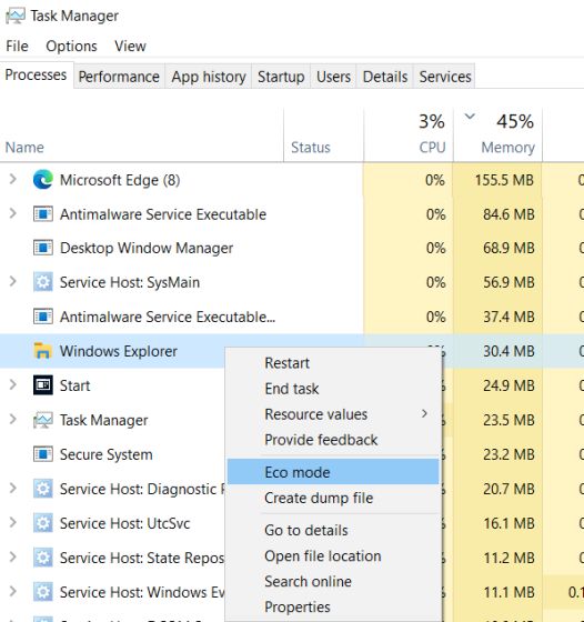 How to Enable Eco Mode for Apps on Windows 10 Beebom