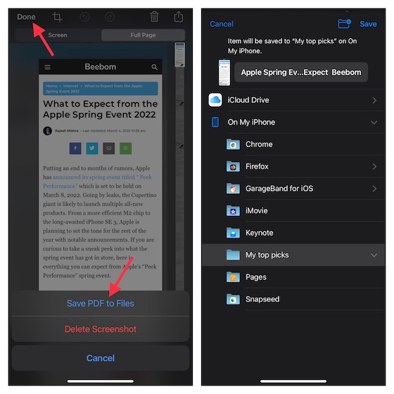 How to Take a Screenshot on iPhone (Guide) Beebom