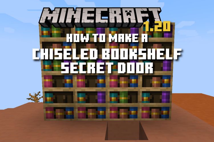 How to Make a Chiseled Bookshelf Secret Door in Minecraft 1.20 Beebom