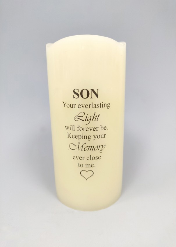 Grave Candle SON Beechmount Garden Centre