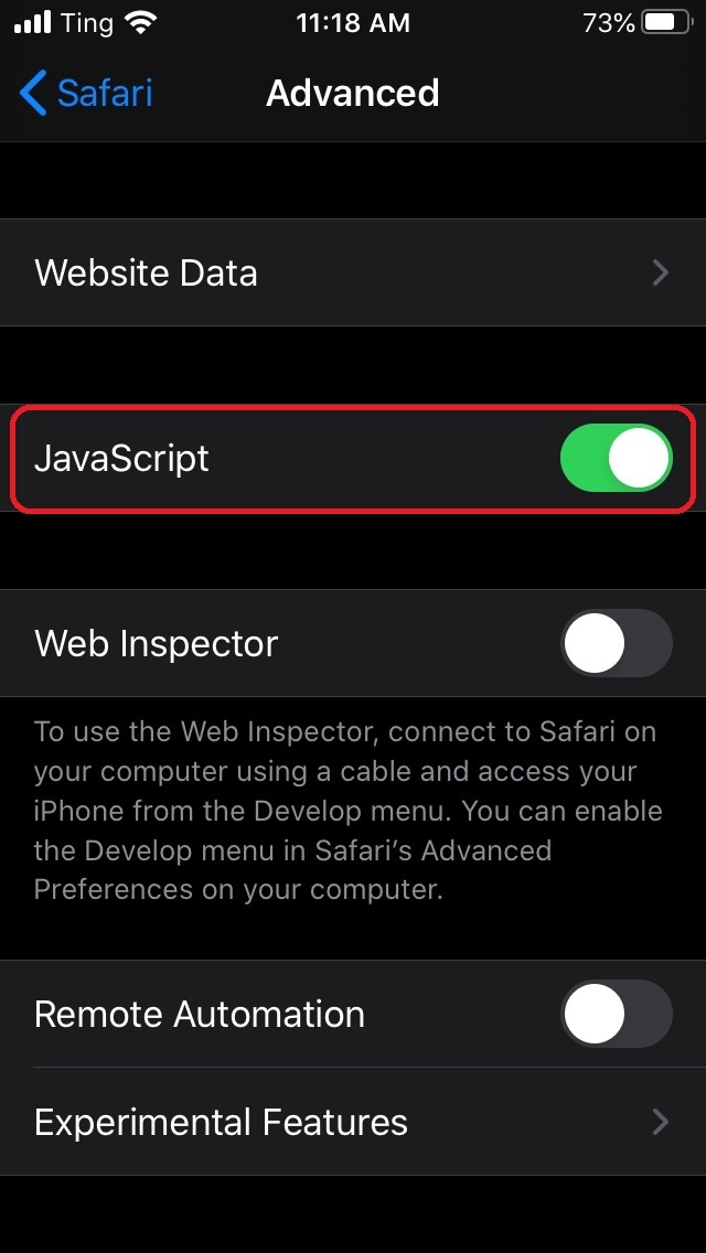 36 Enable Javascript On Iphone Javascript Answer