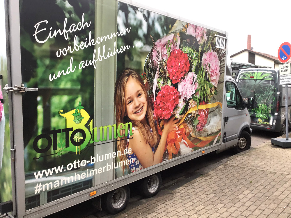Die 80. Gärtnerei ist Blumen Otto in Mannheim beedabei