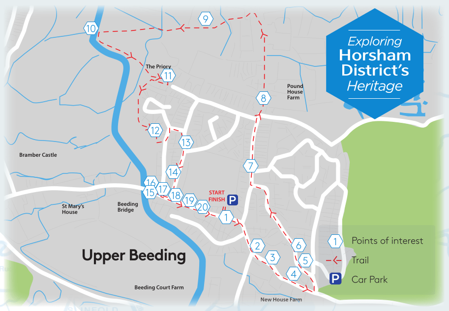 Trail Map Upper Beeding Heritage Trail