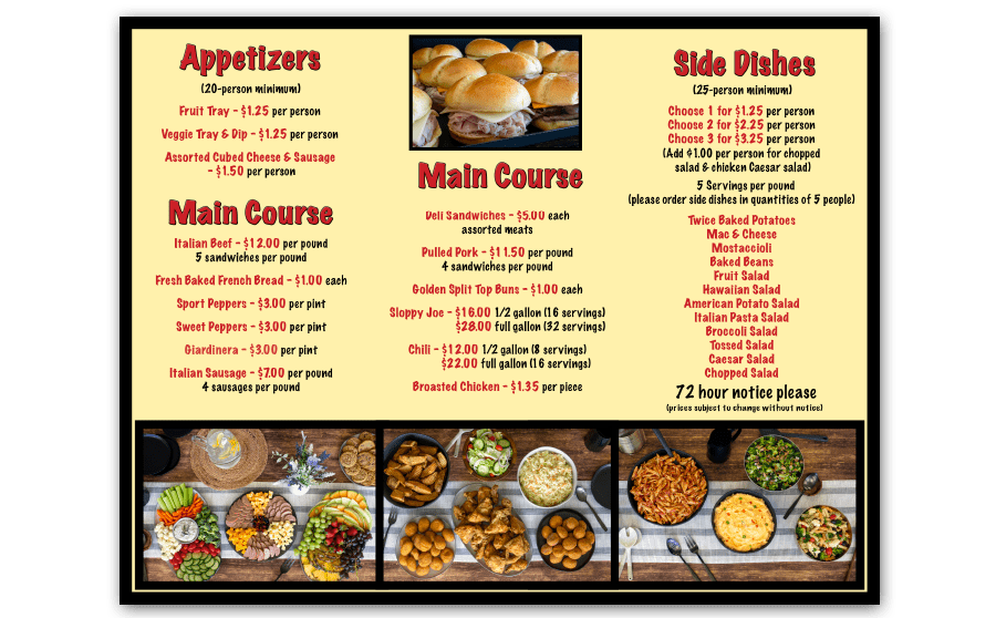 Beef Villa Catering Elgin, IL