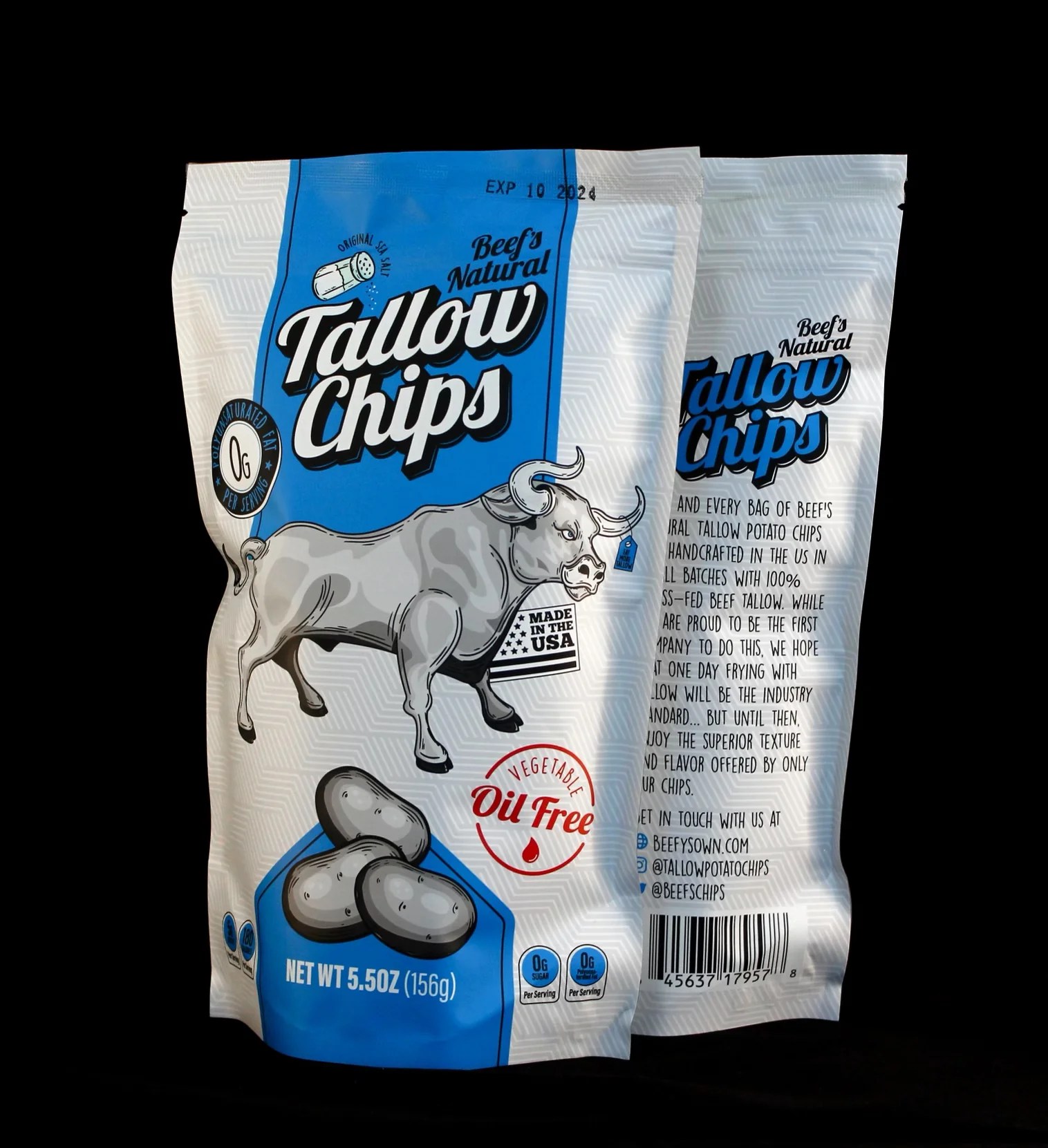 Beefy's Own Tallow Fried Potato Chips [2 PACK]