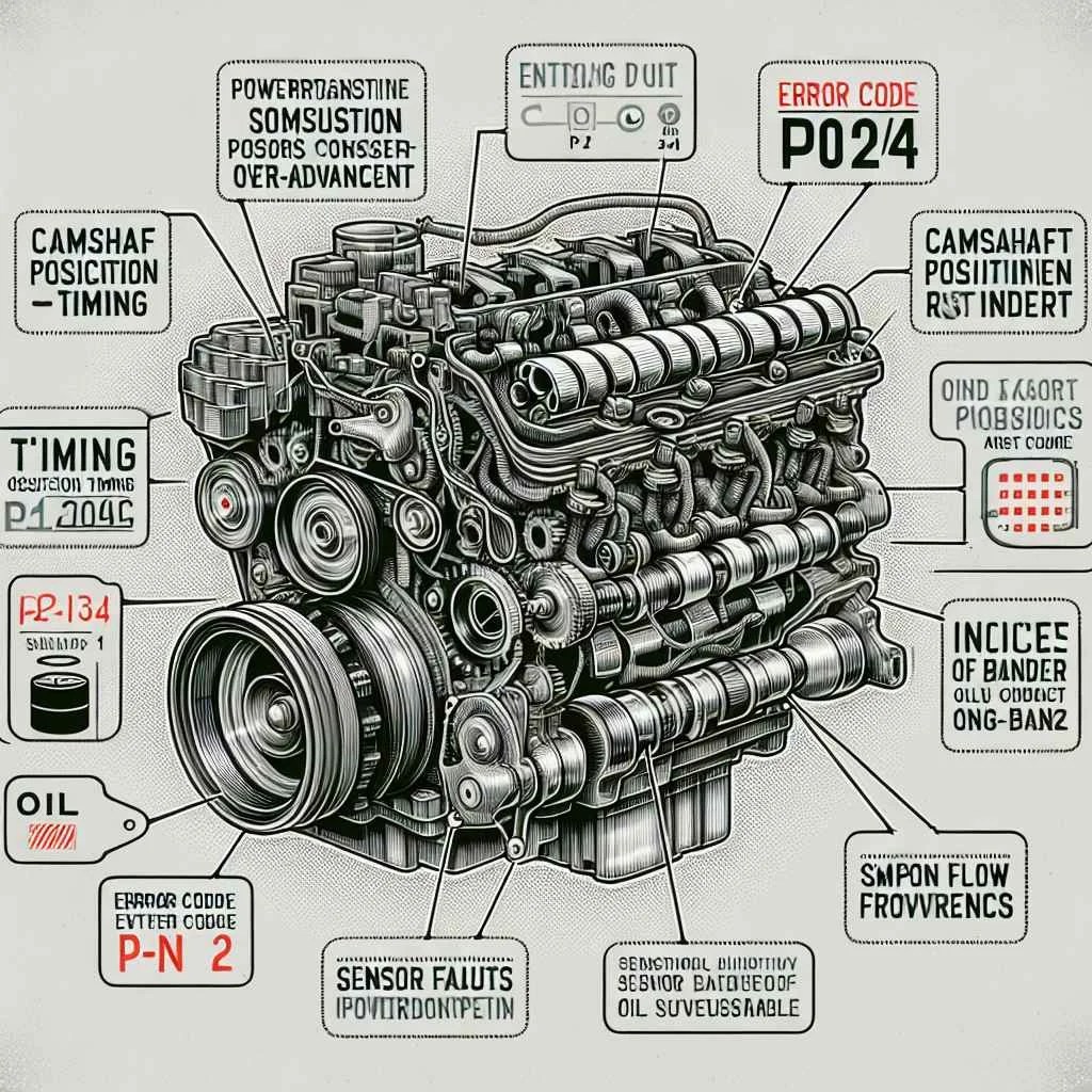 P0024 Mercedes: Camshaft B position timing over advanced or system