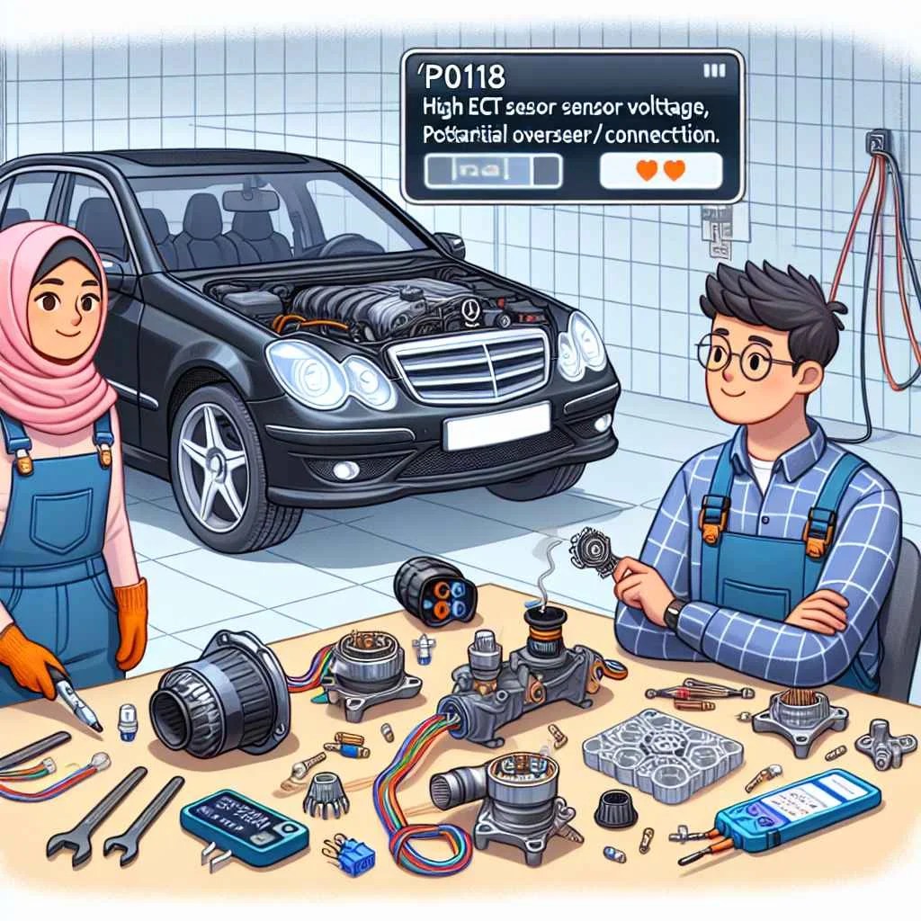 P0118 Mercedes: Engine Coolant Temperature (ECT) Sensor Circuit High