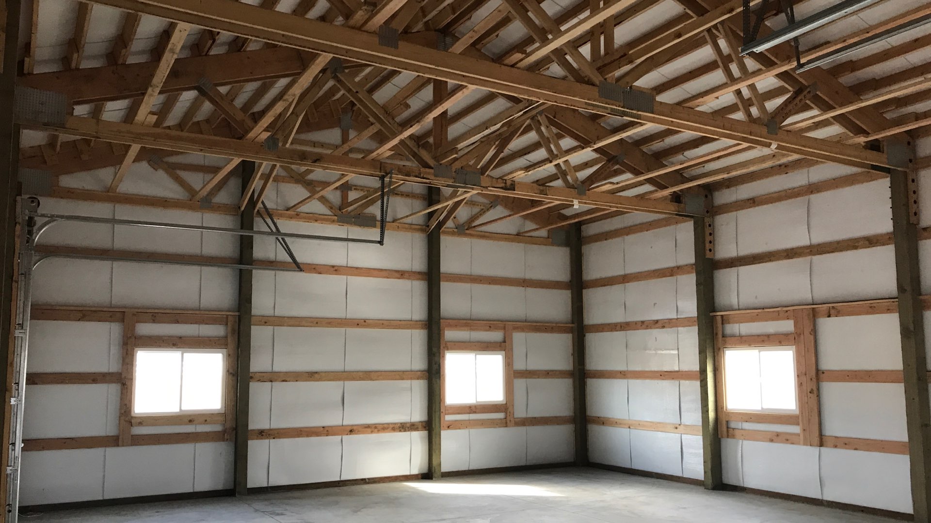 Pole Barn Reed’s Shop 30’x40’x14′ Beehive Buildings