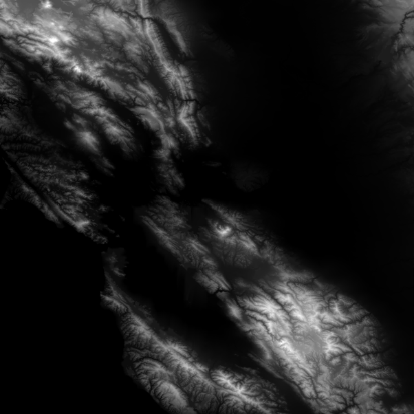 World Maps Library Complete Resources Grayscale Elevation Maps