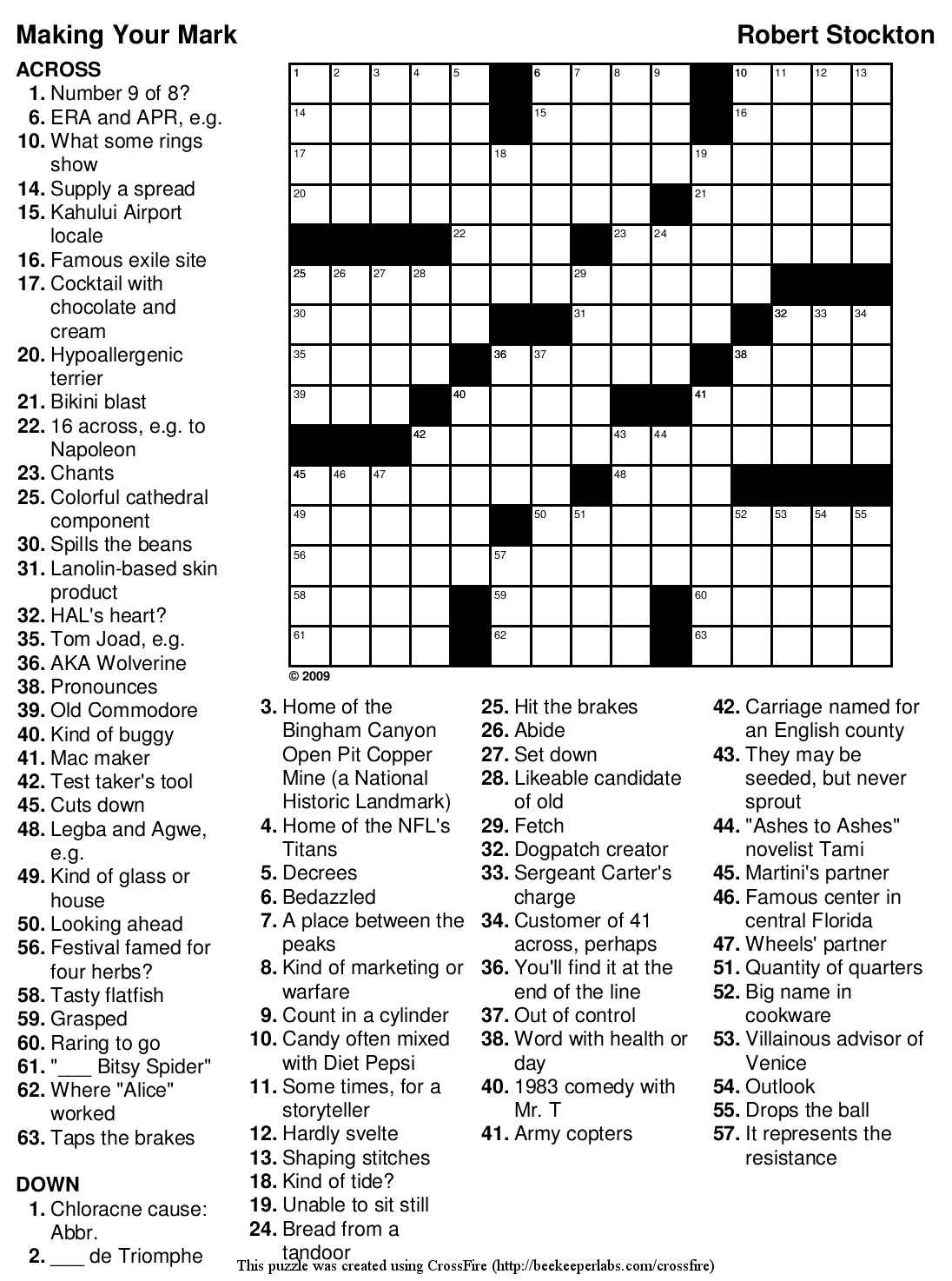 Beekeeper Crosswords