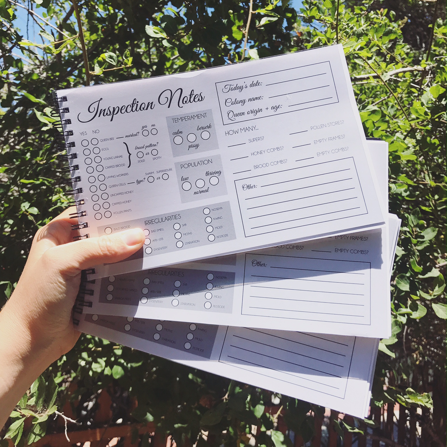 BEEKEEPING LOGBOOK Beekeeping Like A Girl