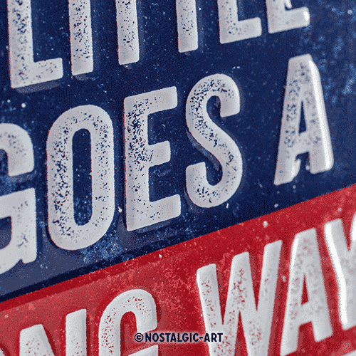 Mini A Little Goes A Long Way 20x30cm Die Beeketruhe