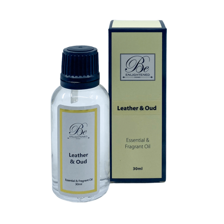 Leather & Oud 30ml Triple Scented Essential and Fragrant Oil 1.33 p/ml Be Enlightened