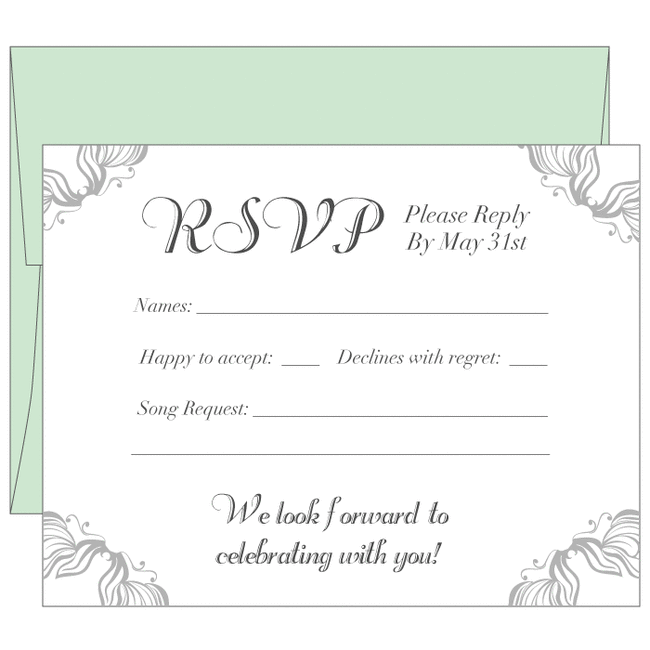 Online RSVP Cards UK Custom Reply Cards BeePrinting