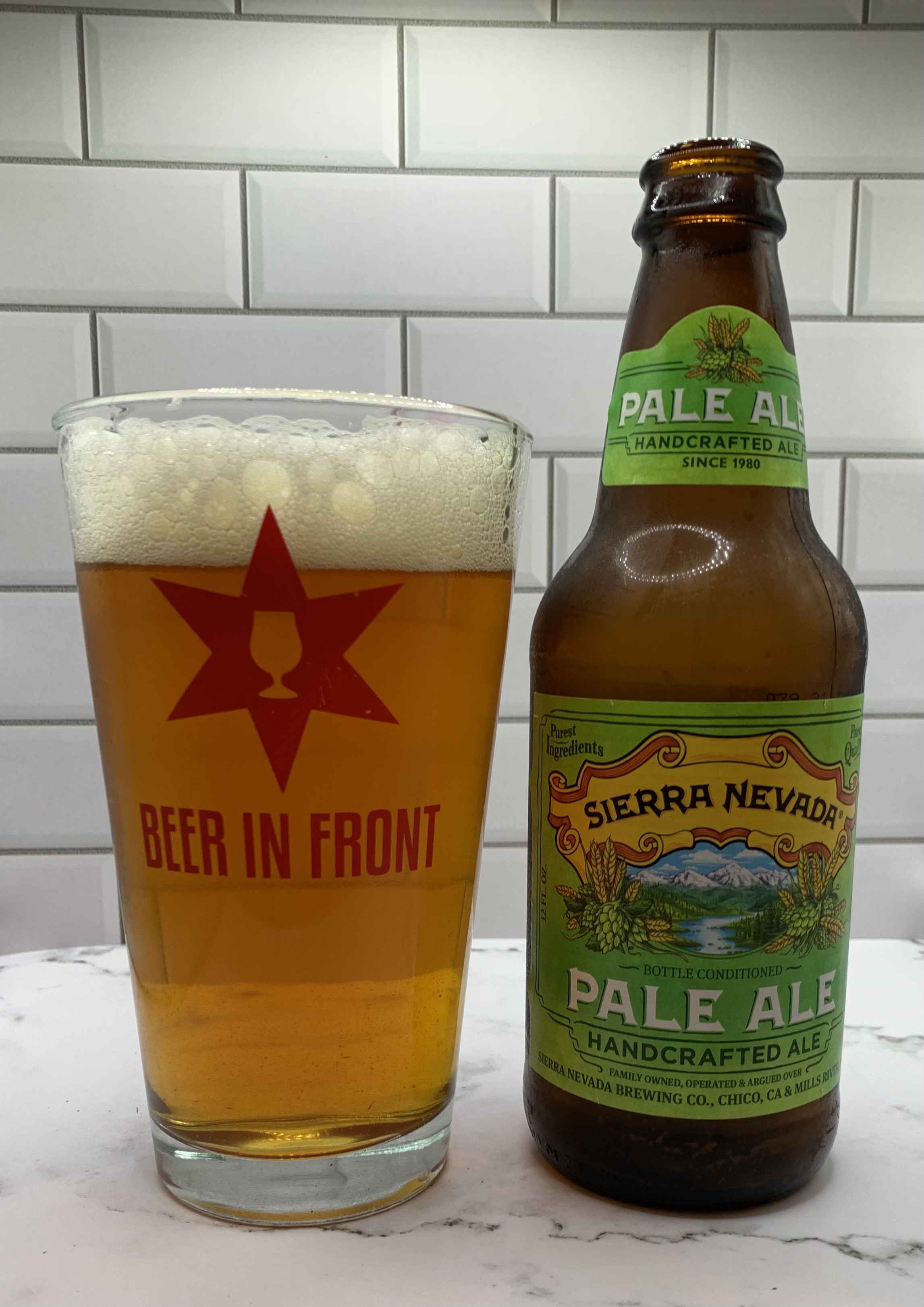 Sierra Nevada Pale Ale Beer In Front