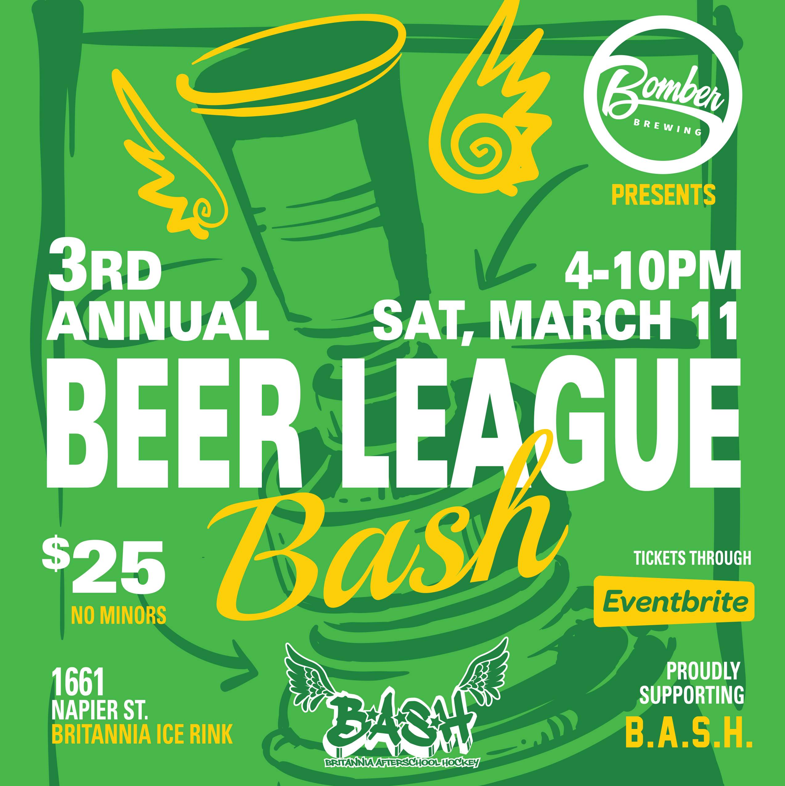 3rd Annual Beer League Bash Takes Place March 11, 2017 Beer Me